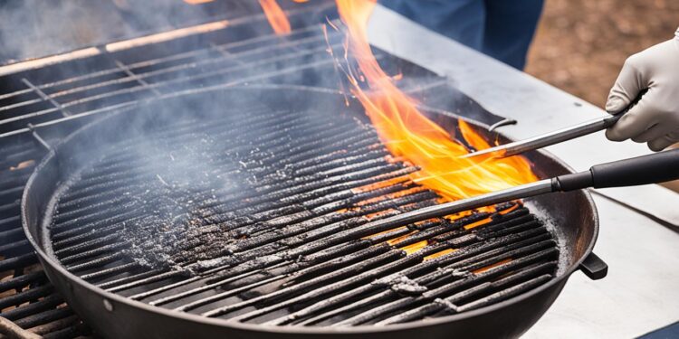 Abschöpfen Technik beim Grillen