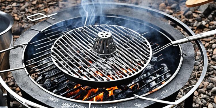 Anzündkamin beim Einsatz