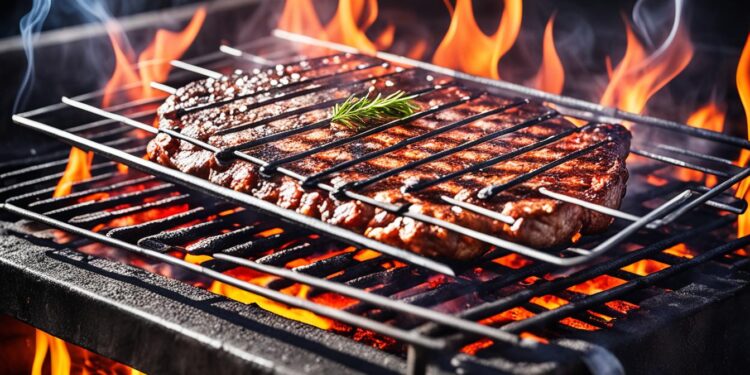 Ausbrennen des Grills