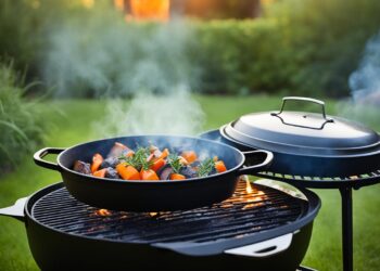 Dutch Oven bei der Verwendung zum Grillen