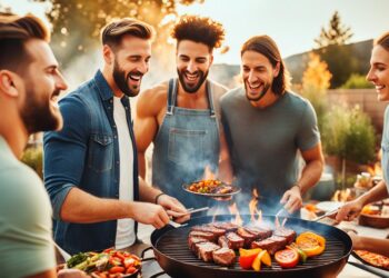 Grillen mit Feuerplatte