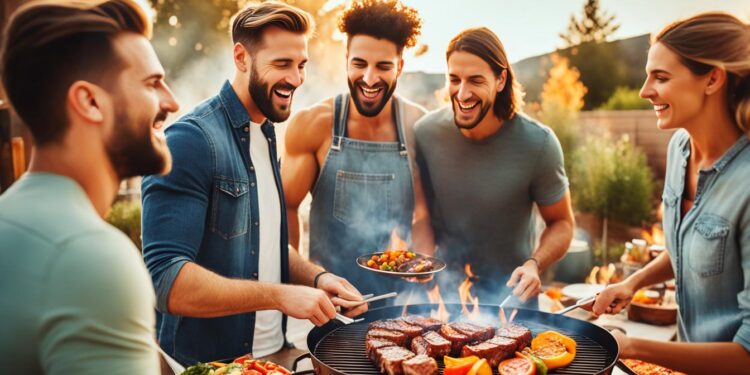 Grillen mit Feuerplatte