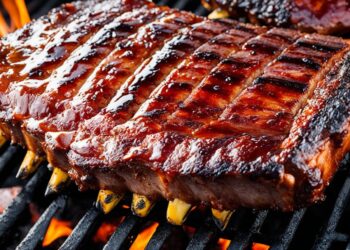 Grillierte Babyback-Ribs