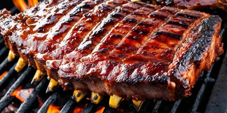 Grillierte Babyback-Ribs