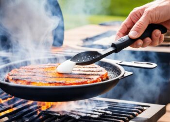 Kochtechnik Abschäumen beim Grillen