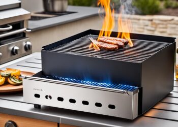 Moderne Aromabox auf einem Grill