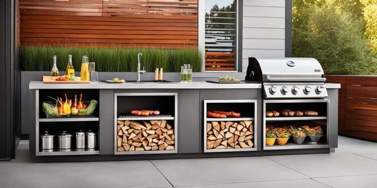 Moderne Grillstation Cooking Zone