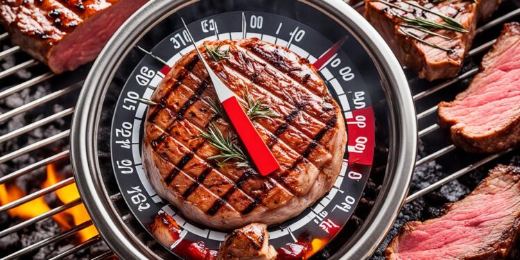 Perfekt gegartes Fleisch mit Fleischthermometer