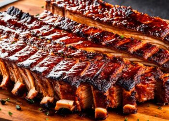 Perfekt zubereitete 3-2-1 Rippchen