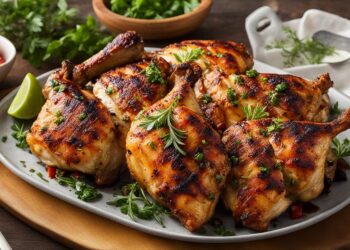 Saftiges Hähnchen vom Grill