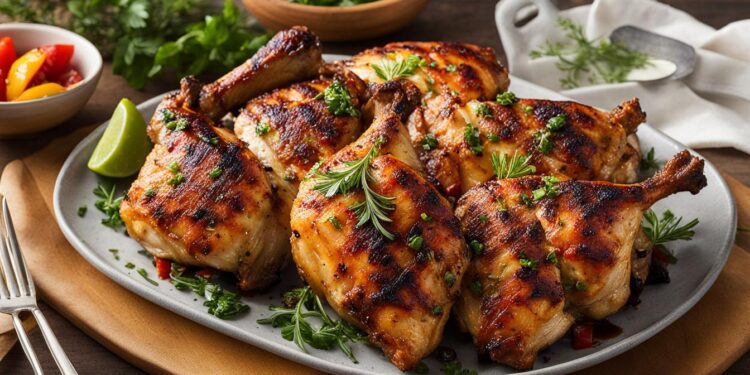 Saftiges Hähnchen vom Grill