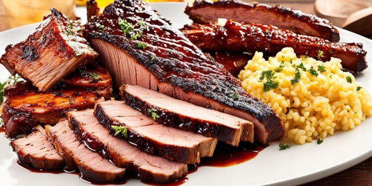 Barbecue Holy Trinity - Beef Brisket, Pulled Pork und Spareribs