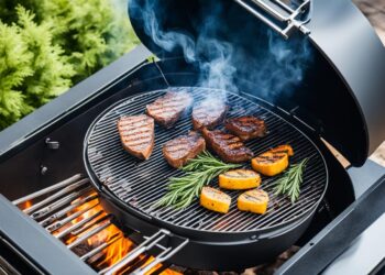 Effizienter Klappkamin beim Grillen