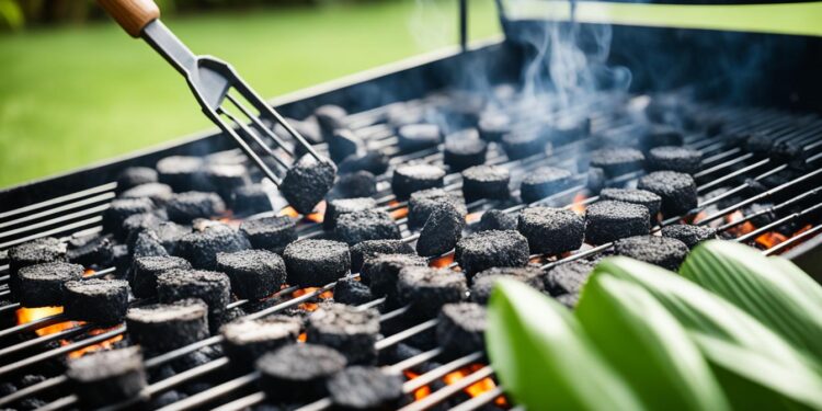 Grillen mit Kokoskohle