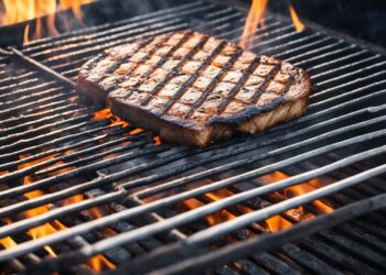 Grillrost im Einsatz