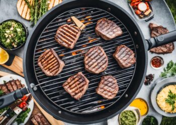 Kobe-Rind beim Grillen