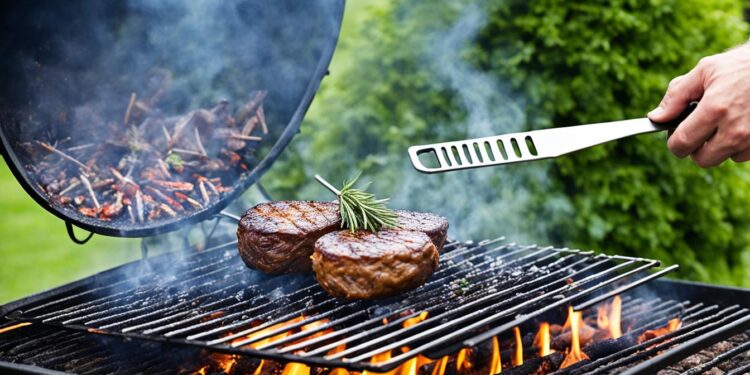 Kugelgrill beim Grillen