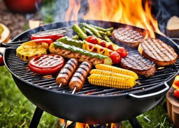 Lagerfeuer beim Grillen