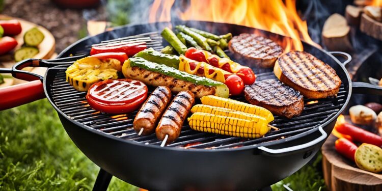 Lagerfeuer beim Grillen