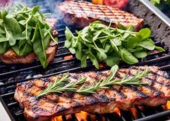 Lammkoteletts auf dem Grill