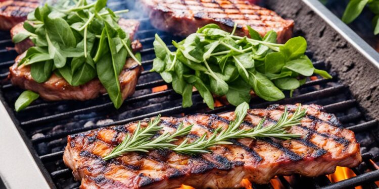 Lammkoteletts auf dem Grill