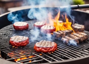 Lavasteine beim Grillen