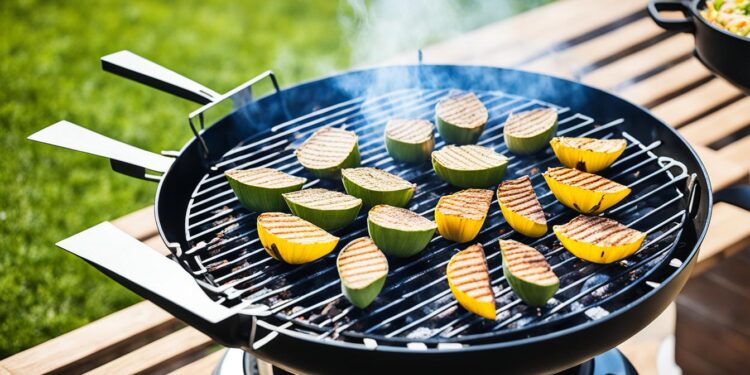 Lotus Grill beim Grillen
