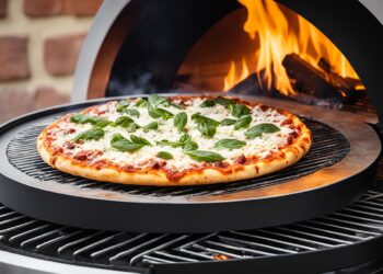 Pizzaring auf Kugelgrill