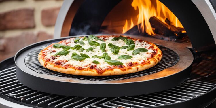 Pizzaring auf Kugelgrill