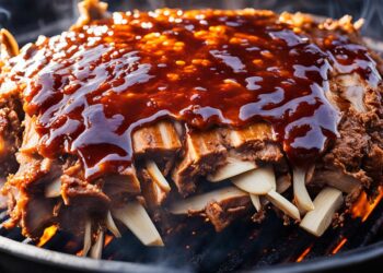 Zubereitung von Pulled Pork auf dem Grill