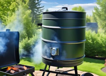 Barrel-Smoker für das Smoken beim Grillen