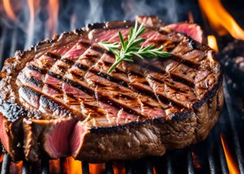 Perfekt gegrilltes Rare-Steak