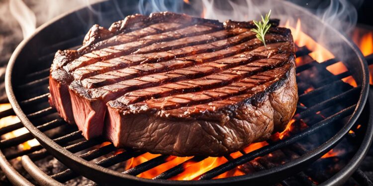 Rib-Eye-Steak und Grill