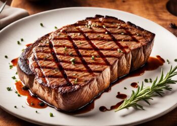 Sear-Mark auf gebratenem Fleisch