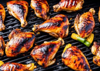 Spatchcock Chicken auf dem Grill