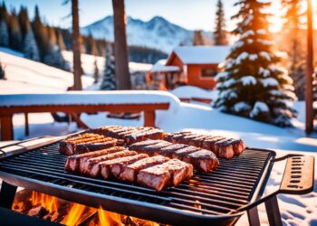 Wintergrillen im Schnee