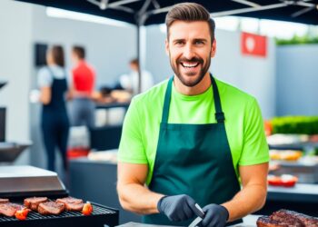 YouTube Griller beim professionellen Grillen