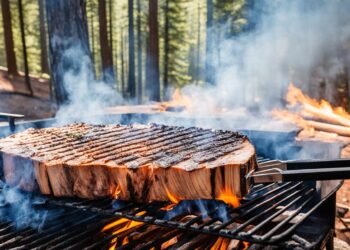 Zedernholz beim Grillen